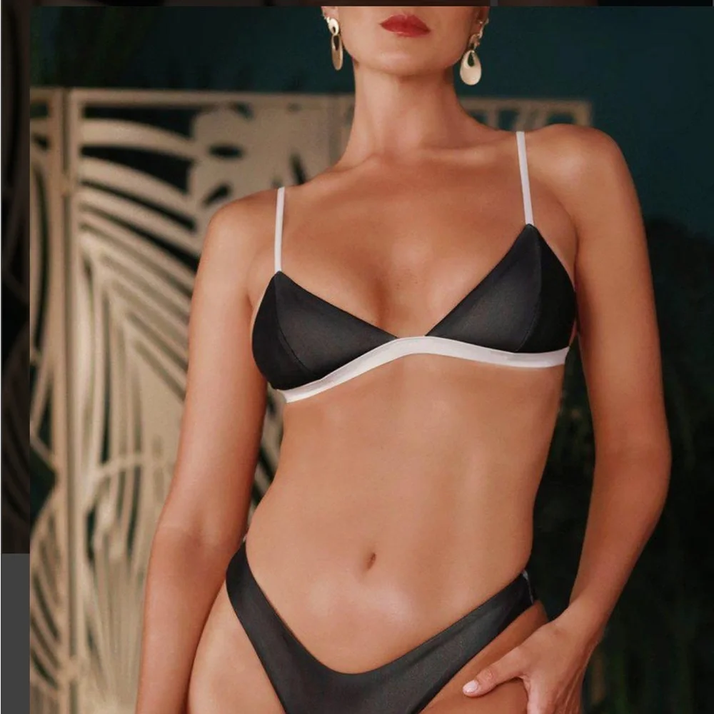 Bromella‎ Mesh Valentina Bikini Set Macadamia Size M/L